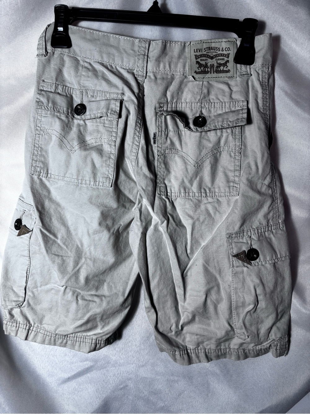 Levi's Light brownKids Cargo Shorts with Button Pockets - Picture 3 of 6